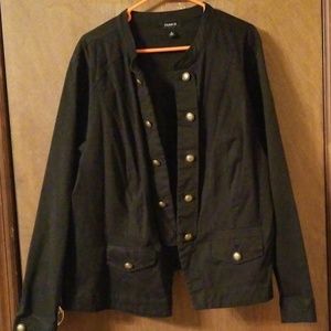 Torrid Black Military Jacket
